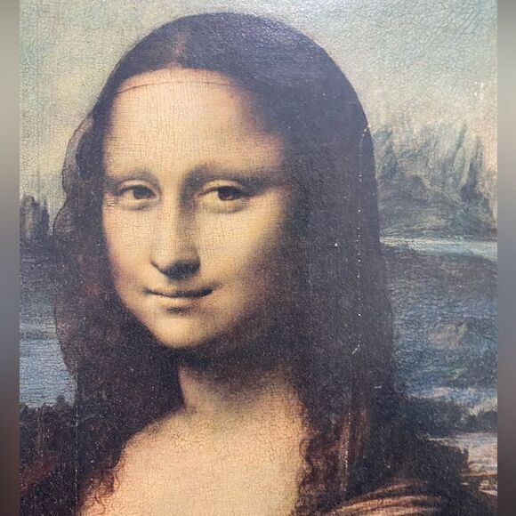Antique Mona Lisa print Leonardo davinci - Picture 2 of 11